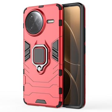 Xiaomi Redmi K80 Pro/Poco F7 Ultra Hybrid Cover med Ring Holder - Rød