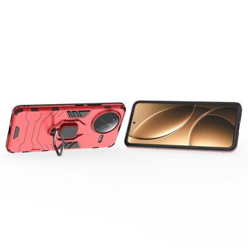 Xiaomi Redmi K80 Pro/Poco F7 Ultra Hybrid Cover med Ring Holder - Rød