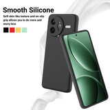 Xiaomi Redmi K80 Pro/Poco F7 Ultra Flydende silikone cover med håndrem - sort