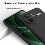 Xiaomi Redmi K80 Pro/Poco F7 Ultra Flydende silikone cover med håndrem - sort