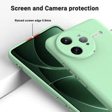 Xiaomi Redmi K80 Pro/Poco F7 Ultra Flydende silikone cover med håndrem - grøn