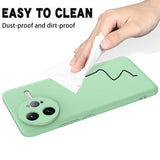Xiaomi Redmi K80 Pro/Poco F7 Ultra Flydende silikone cover med håndrem - grøn