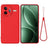Xiaomi Redmi K80 Pro/Poco F7 Ultra Flydende silikone cover med håndrem - rød