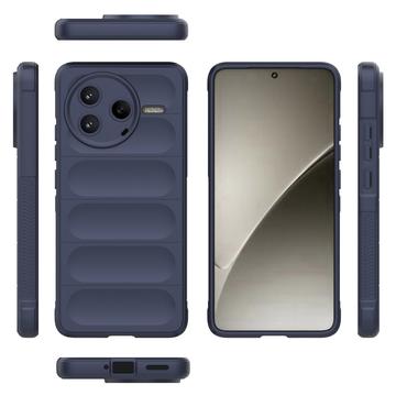 Xiaomi Redmi K80/Poco F7 Pro Rugged TPU Cover - Mørkeblå