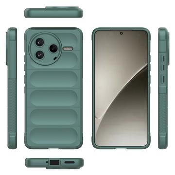 Xiaomi Redmi K80/Poco F7 Pro Rugged TPU Cover - Grøn