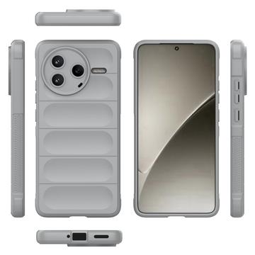 Xiaomi Redmi K80/Poco F7 Pro Rugged TPU Cover - Lysegrå