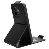 Xiaomi Redmi K80 Ultra lodret flip-etui med stativ - sort