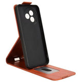Xiaomi Redmi K80 Ultra lodret flip-etui med stativ - Brun
