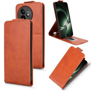 Xiaomi Redmi K80 Ultra lodret flip-etui med stativ - Brun