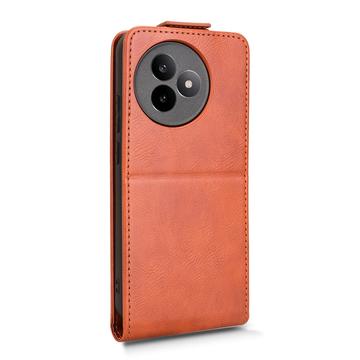 Xiaomi Redmi K80 Ultra lodret flip-etui med stativ - Brun