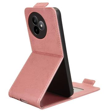 Xiaomi Redmi K80 Ultra lodret flip-etui med stativ - rosaguld