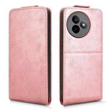 Xiaomi Redmi K80 Ultra lodret flip-etui med stativ - rosaguld