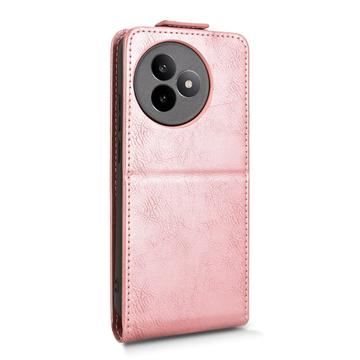 Xiaomi Redmi K80 Ultra lodret flip-etui med stativ - rosaguld