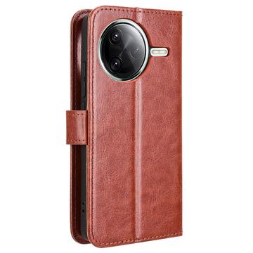 Xiaomi Redmi K80/K80 Pro/Poco F7 Ultra Pung med Magnetisk Lukning - brun