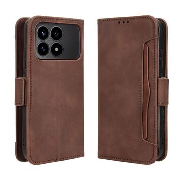 Xiaomi Redmi K90/Poco F8 Pro Kortholder Pung Etui - Brun