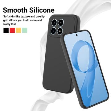 Xiaomi Redmi K90 Flydende silikone cover med håndrem - sort