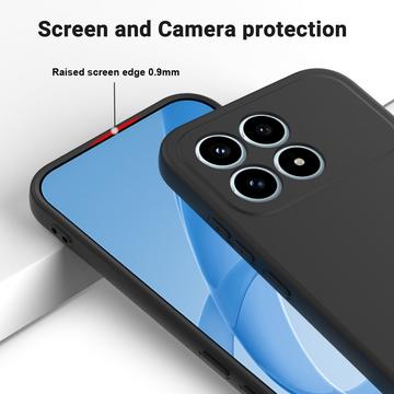 Xiaomi Redmi K90 Flydende silikone cover med håndrem - sort