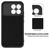 Xiaomi Redmi K90 Flydende silikone cover med håndrem - sort