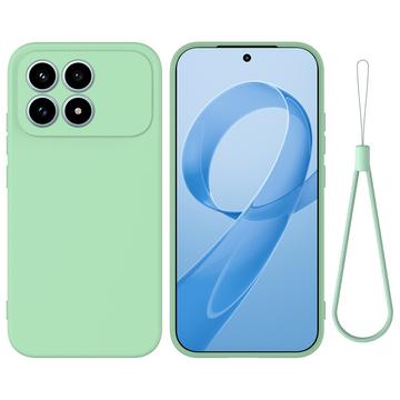 Xiaomi Redmi K90 Flydende silikone cover med håndrem - grøn
