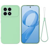 Xiaomi Redmi K90 Flydende silikone cover med håndrem - grøn