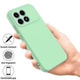 Xiaomi Redmi K90 Flydende silikone cover med håndrem - grøn
