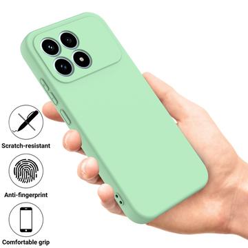 Xiaomi Redmi K90 Flydende silikone cover med håndrem - grøn