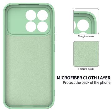 Xiaomi Redmi K90 Flydende silikone cover med håndrem - grøn