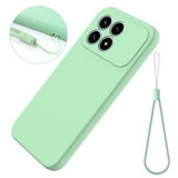 Xiaomi Redmi K90 Flydende silikone cover med håndrem - grøn