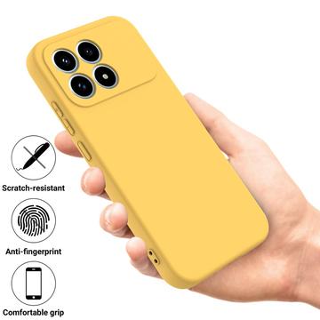 Xiaomi Redmi K90 Flydende silikone cover med håndrem - gul