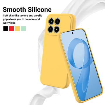 Xiaomi Redmi K90 Flydende silikone cover med håndrem - gul