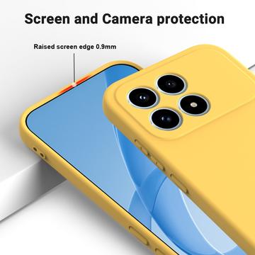 Xiaomi Redmi K90 Flydende silikone cover med håndrem - gul