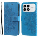 Xiaomi Redmi K90/Poco F8 Pro Mandala Series Etui med Pung - Blå