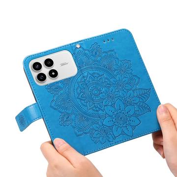 Xiaomi Redmi K90/Poco F8 Pro Mandala Series Etui med Pung - Blå