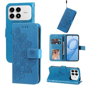 Xiaomi Redmi K90/Poco F8 Pro Mandala Series Etui med Pung - Blå