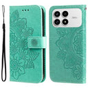 Xiaomi Redmi K90/Poco F8 Pro Mandala Series Etui med Pung - Grøn
