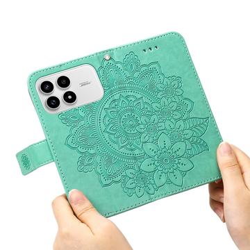 Xiaomi Redmi K90/Poco F8 Pro Mandala Series Etui med Pung - Grøn