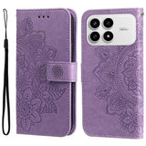 Xiaomi Redmi K90/Poco F8 Pro Mandala Series Etui med Pung - Lilla