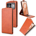 Xiaomi Redmi K90 Pro Max/Poco F8 Ultra lodret flip-etui med stativ - Brun