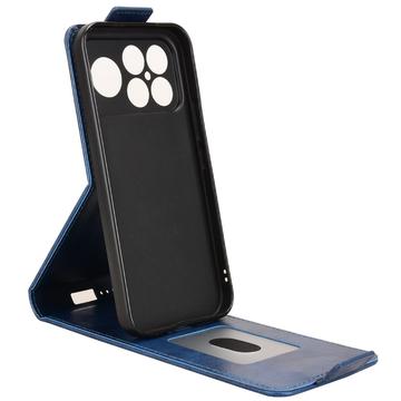 Xiaomi Redmi K90 Pro Max/Poco F8 Ultra lodret flip-etui med stativ - mørkeblå