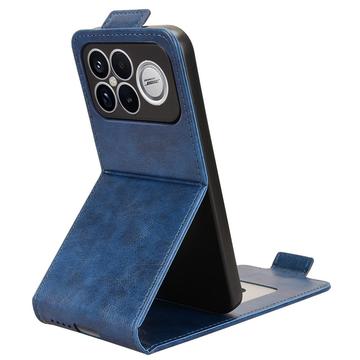 Xiaomi Redmi K90 Pro Max/Poco F8 Ultra lodret flip-etui med stativ - mørkeblå