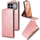 Xiaomi Redmi K90 Pro Max/Poco F8 Ultra lodret flip-etui med stativ - rosaguld
