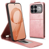 Xiaomi Redmi K90 Pro Max/Poco F8 Ultra lodret flip-etui med stativ - rosaguld