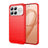 Xiaomi Redmi K90 Pro Max/Poco F8 Ultra Børstet TPU Cover - Karbonfiber - rød