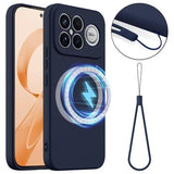 Xiaomi Redmi K90 Pro Max/Poco X8 Ultra Liquid Silikone Cover - MagSafe Kompatibel - Mørkeblå