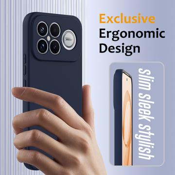 Xiaomi Redmi K90 Pro Max/Poco X8 Ultra Liquid Silikone Cover - MagSafe Kompatibel - Mørkeblå