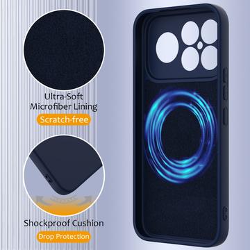 Xiaomi Redmi K90 Pro Max/Poco X8 Ultra Liquid Silikone Cover - MagSafe Kompatibel - Mørkeblå
