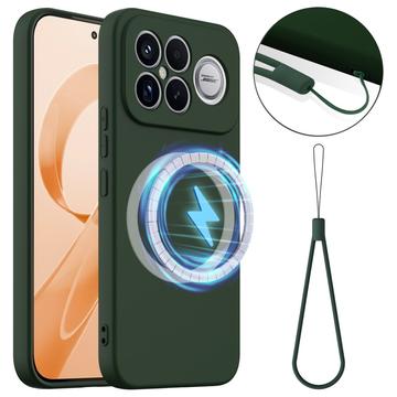 Xiaomi Redmi K90 Pro Max/Poco X8 Ultra Liquid Silikone Cover - MagSafe Kompatibel - Mørkegrøn