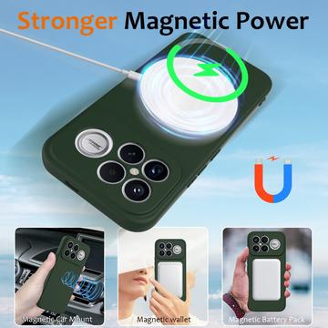 Xiaomi Redmi K90 Pro Max/Poco X8 Ultra Liquid Silikone Cover - MagSafe Kompatibel - Mørkegrøn