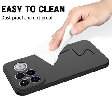 Xiaomi Redmi K90 Pro Max/Poco F8 Ultra Flydende silikone cover med håndrem - sort