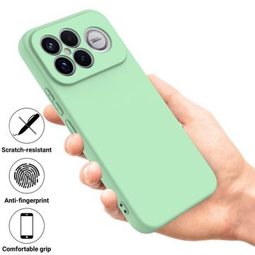 Xiaomi Redmi K90 Pro Max/Poco F8 Ultra Flydende silikone cover med håndrem - grøn